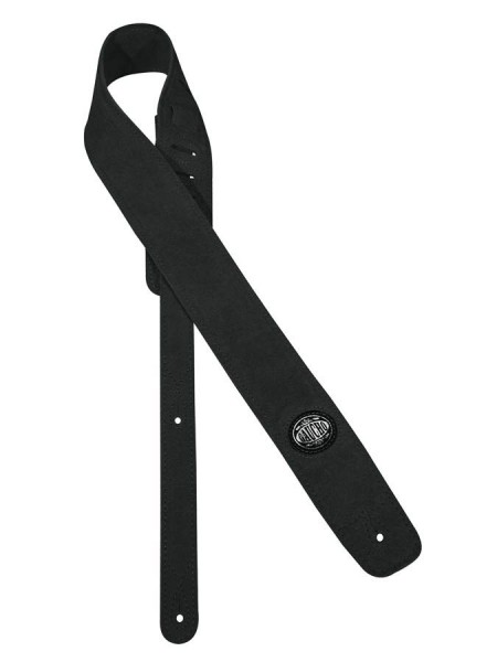 Gitarrengurt Wildleder schwarz