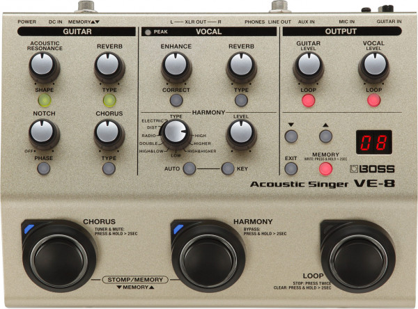Boss VE8 Acoustic Singer