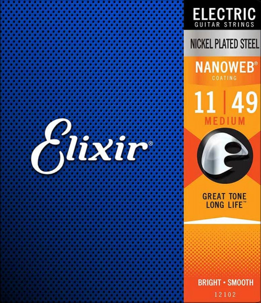 Elixier Nanoweb Medium Satz für E-Gitarre