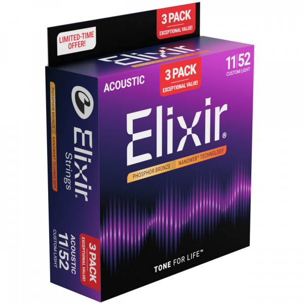 Elixier 3 Pack Acoustic 11 - 52