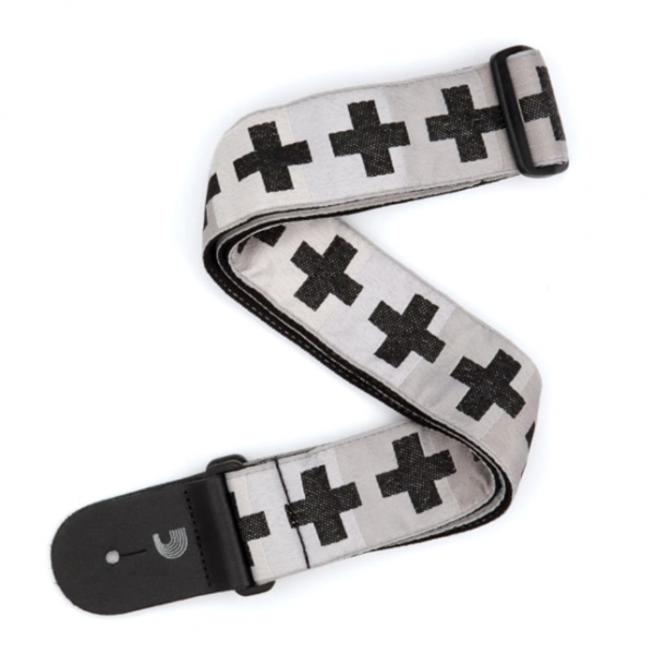 D`Addario Gitarrengurt Checked Crosses