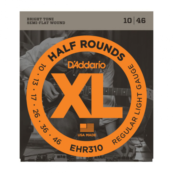 D`Addario EHR310 Half Round Regular