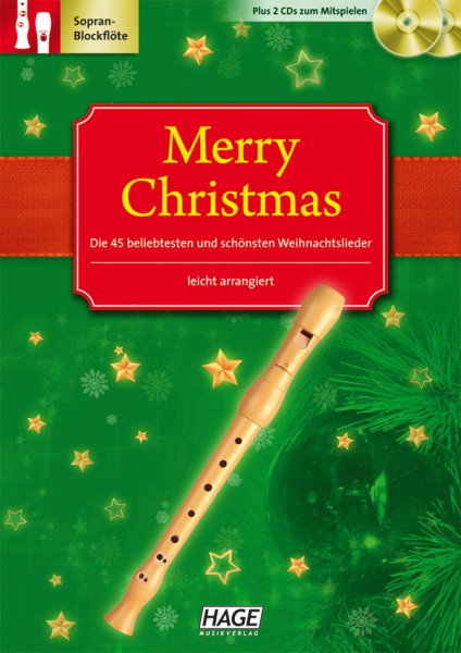 Merry Christmas C-Blockflöte (mit 2 CDs)