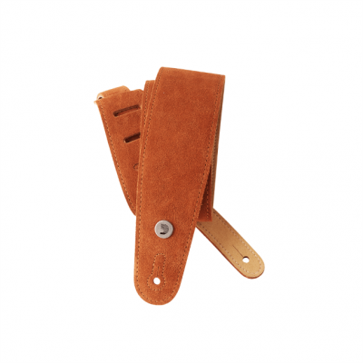 Produktbild von D'Addario Gitarrengurt Leder Gelb - Schmal 5cm Verstellbar 104-152cm